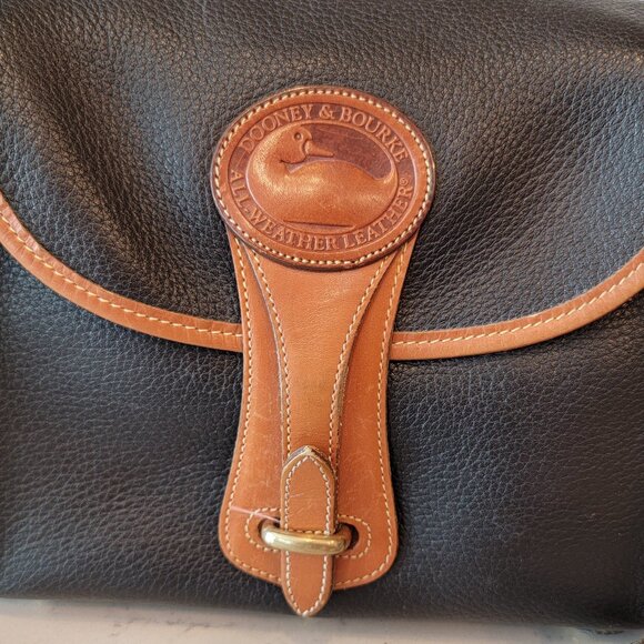Dooney & Bourke Essex Bag (Black & British Tan) - Original Vintage Bag - Picture 12 of 15